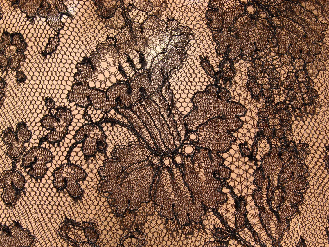 1980s Vintage Cocktail Dress by Serge et Real Montreal in Brown Lace