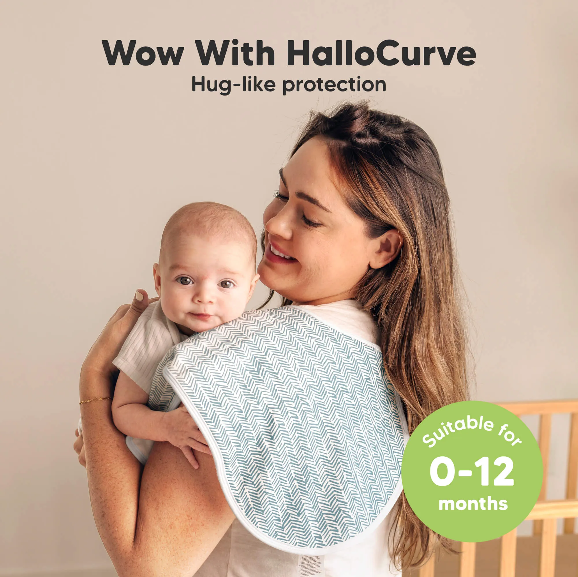 4-Pack Hallo Burp Cloths