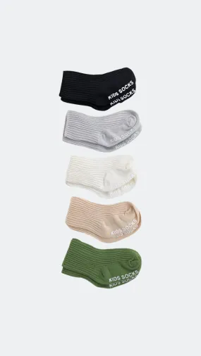 5-Pack Anti-Slip Socks