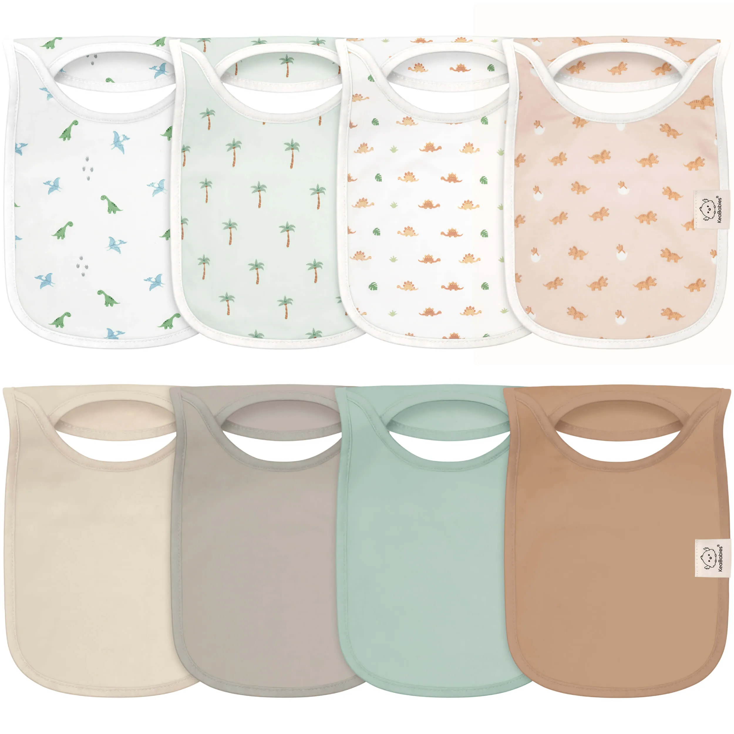 8-Pack Hallo Drool Bibs (Roarsome)