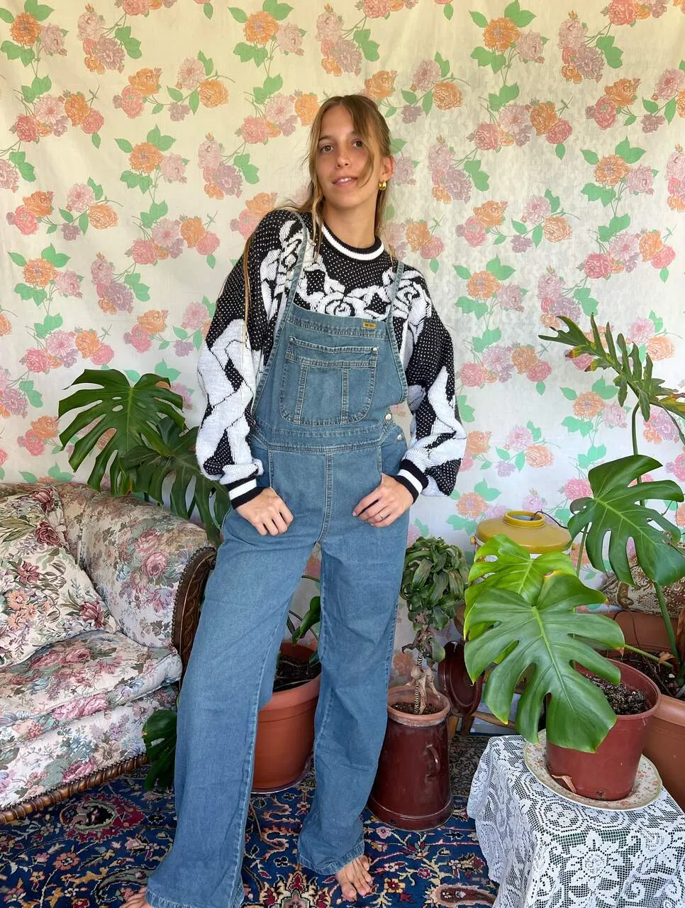 90's Loose Denim Overall