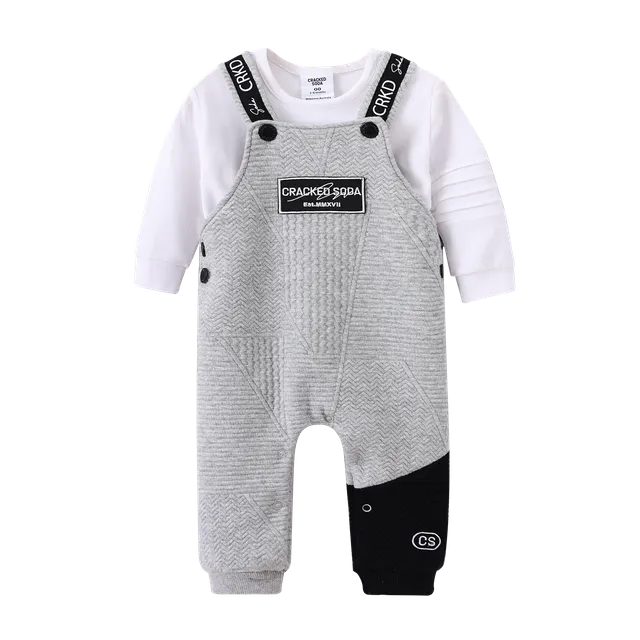 Ajax Textured Overall Set - Grey