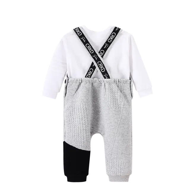 Ajax Textured Overall Set - Grey