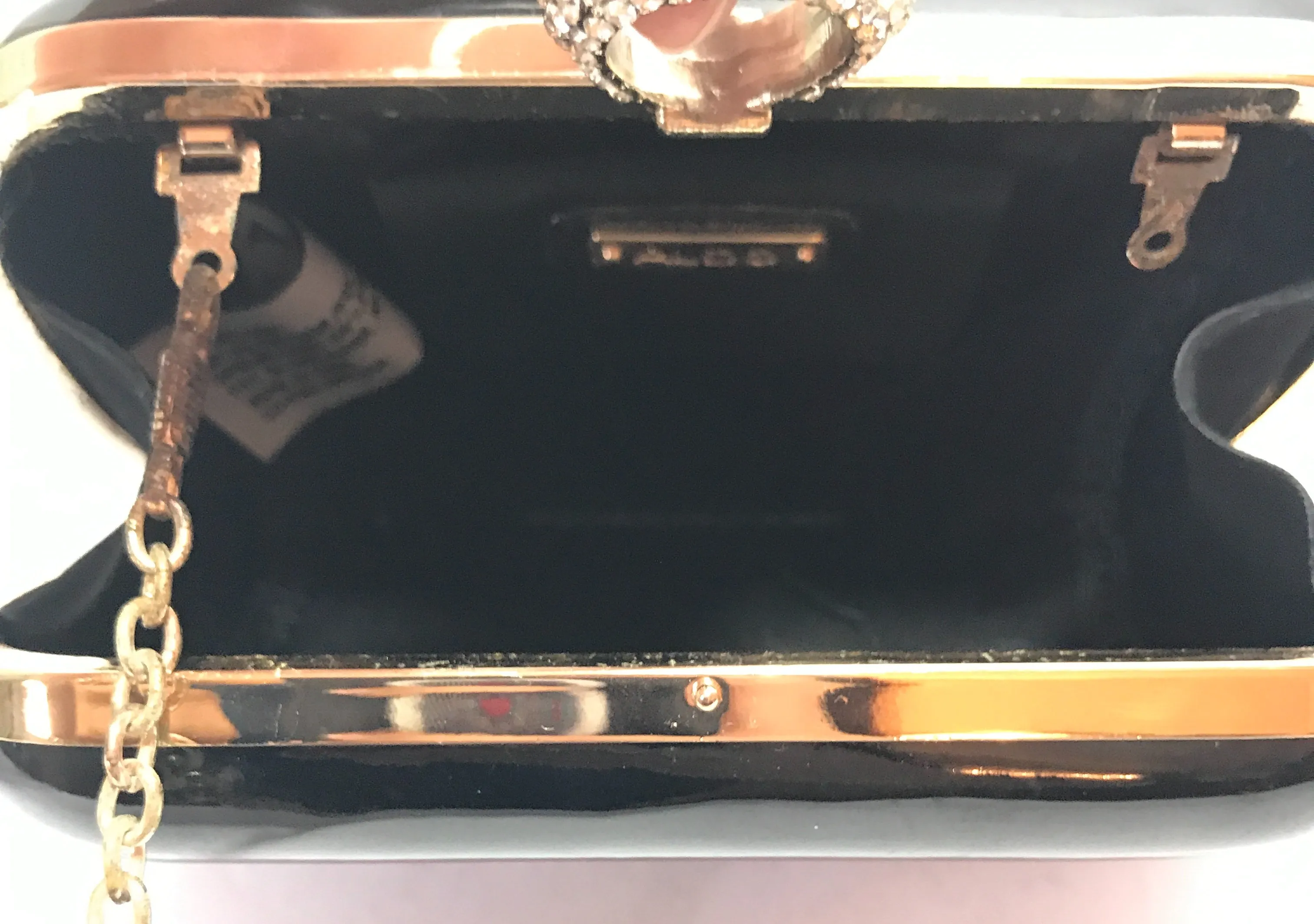 Aldo Black 'Liberato' Ring Clutch | Pre Loved |