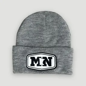 ANMN Sustainable Knit Cuff Beanie - Light Grey