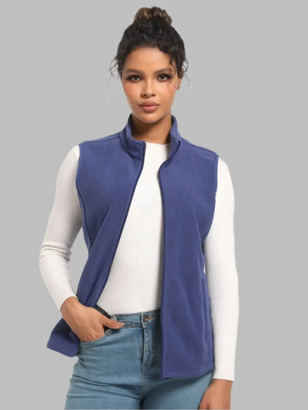 Anya Fields Gilet | Casual fleece vest voor dames