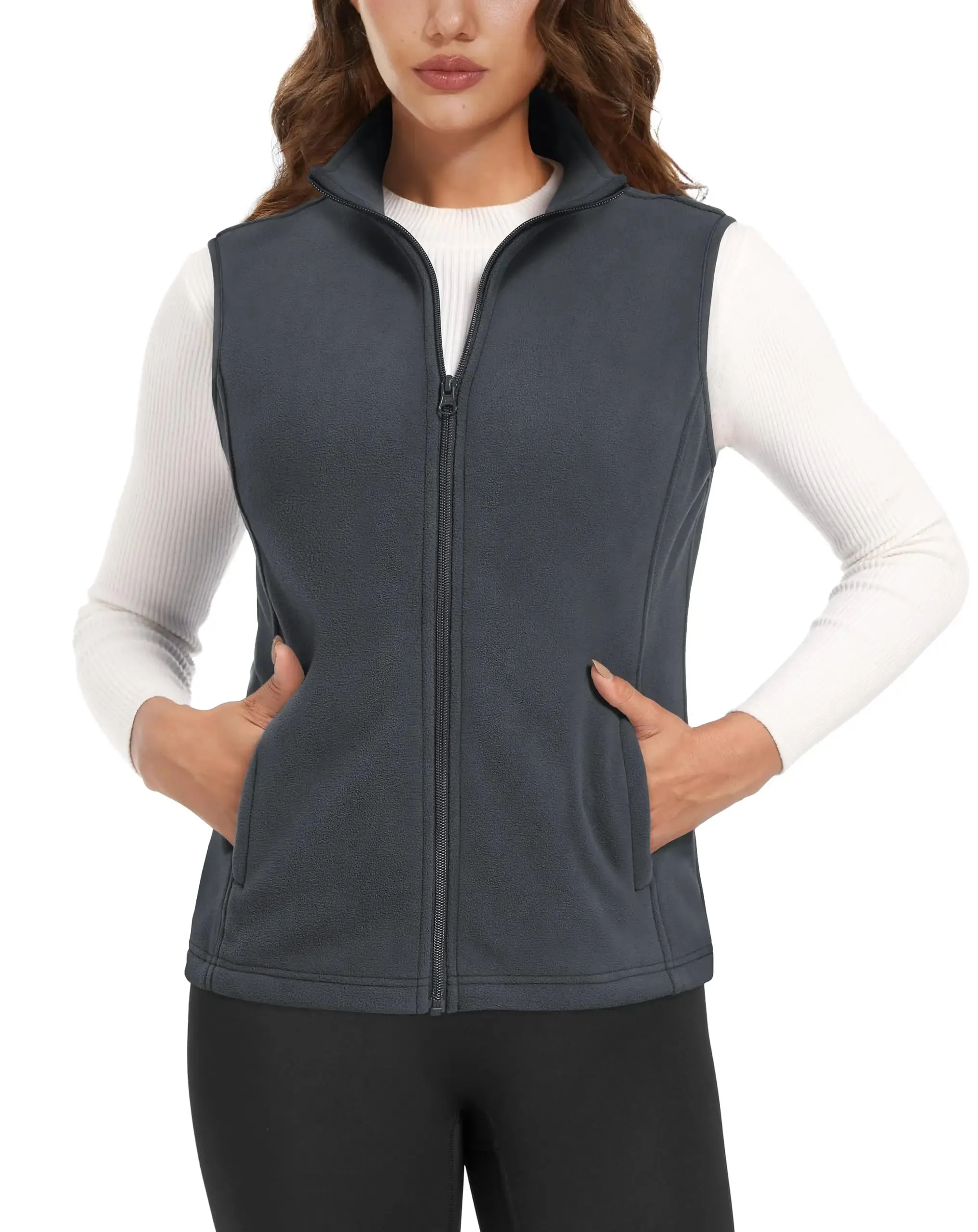 Anya Fields Gilet | Casual fleece vest voor dames