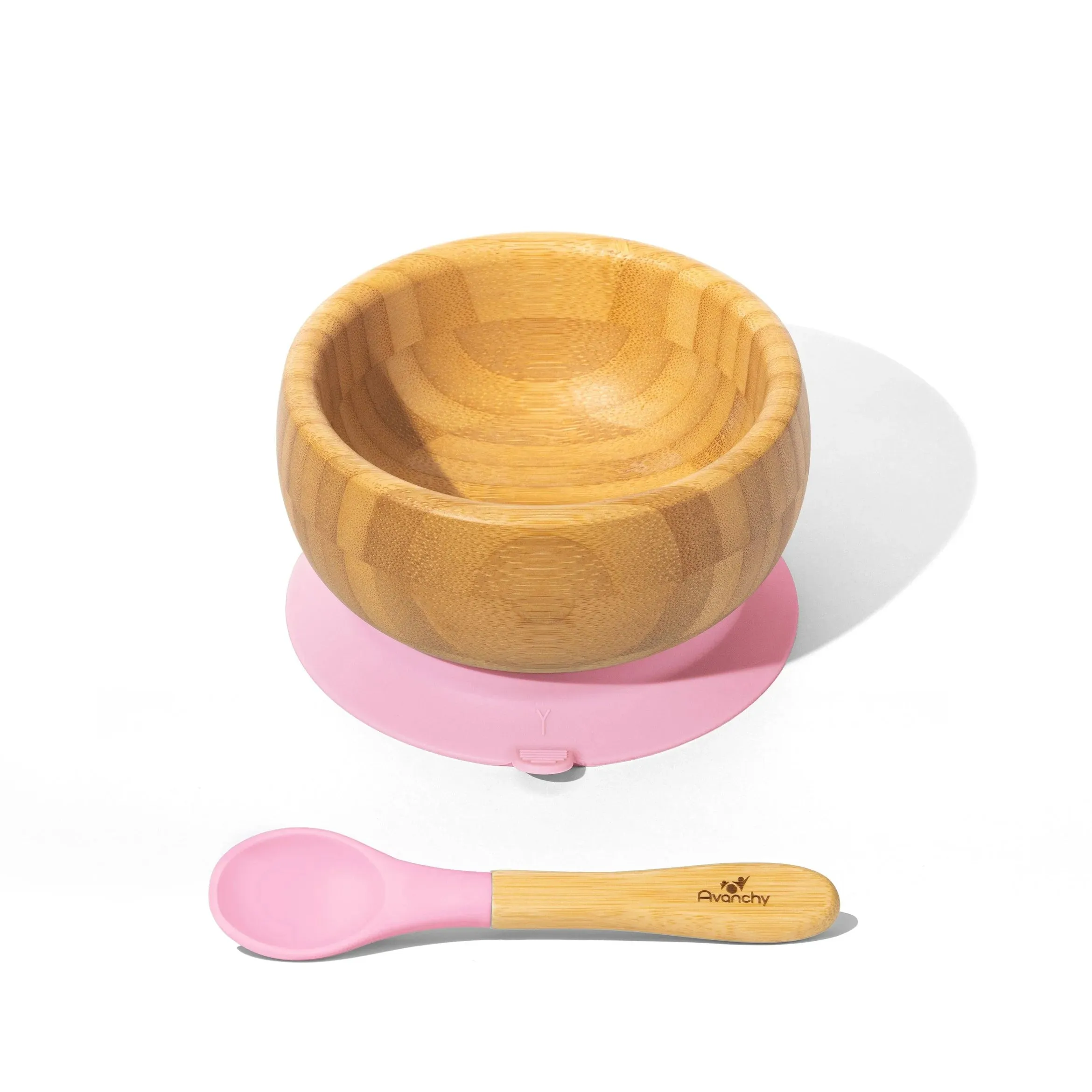 Avanchy - Baby Bamboo Stay Put Suction BOWL   Spoon PK