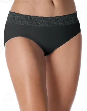 Bali No Lines, No Slip Hipster with Lace Waistband