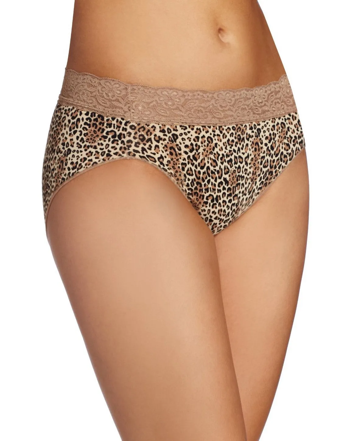 Bali No Lines, No Slip Hipster with Lace Waistband