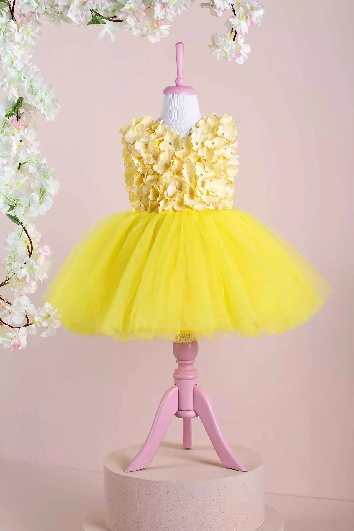 Barbara Yellow Party Dress