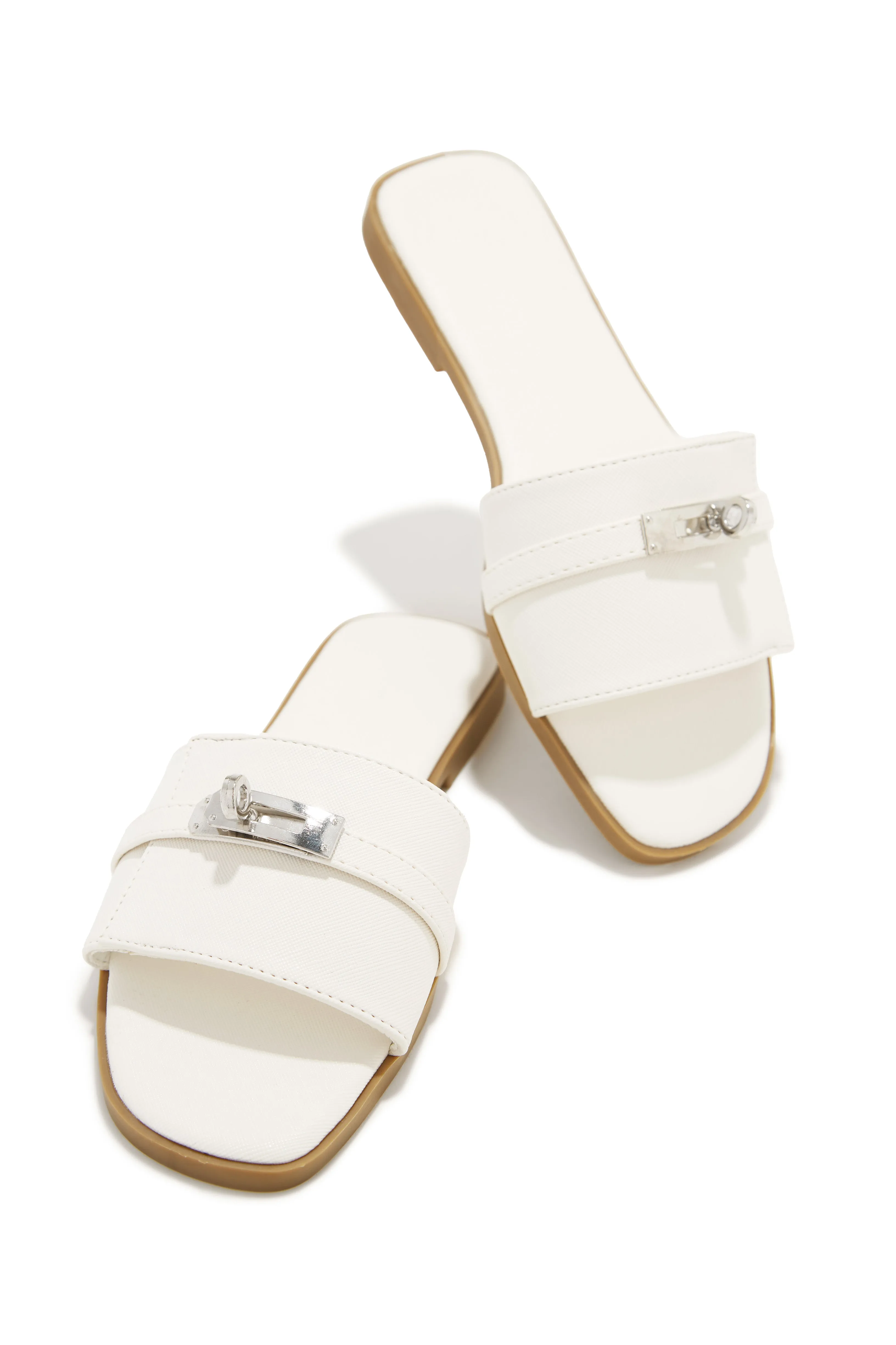 Bianca Slip On Sandals - Natural