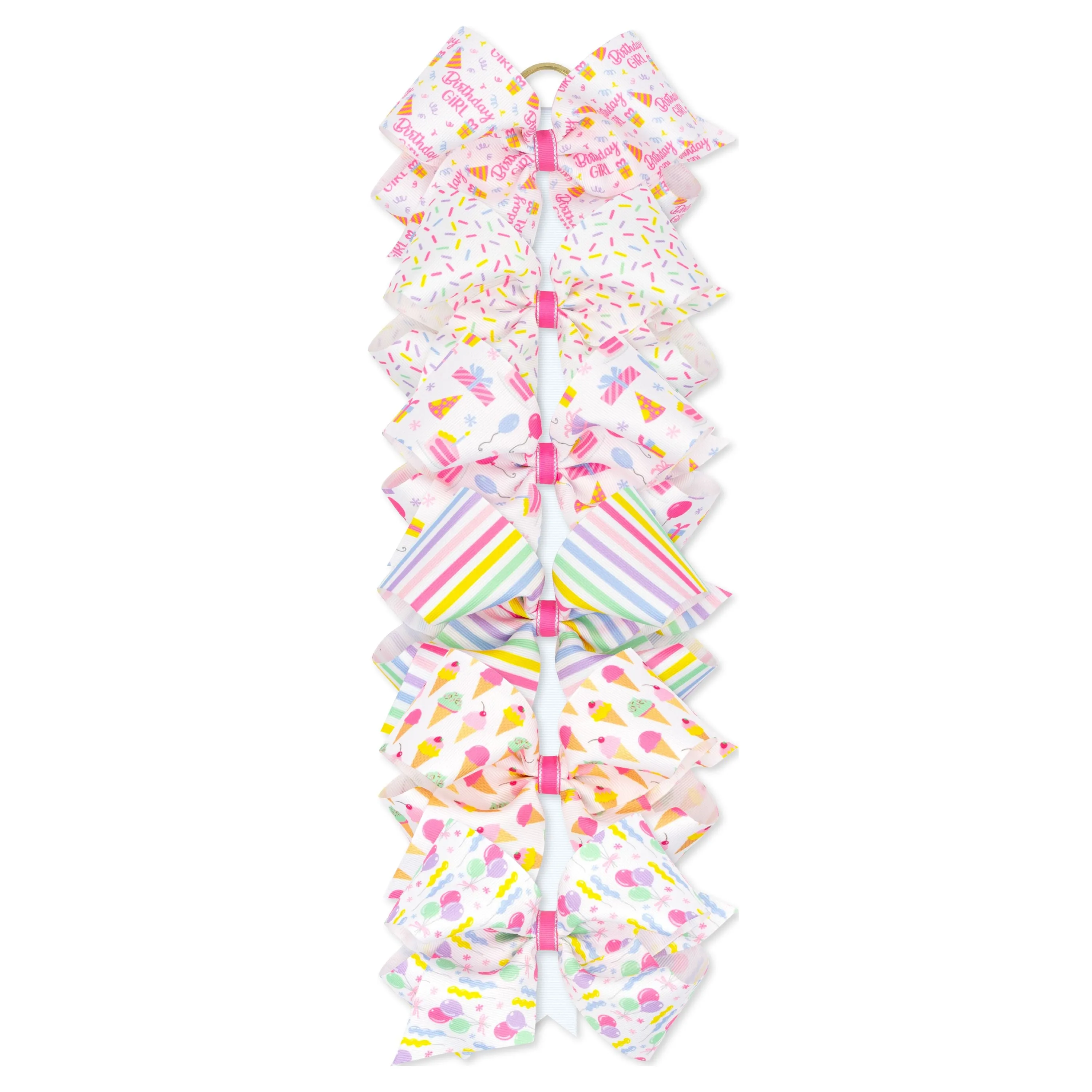 Birthday Girl  grosgrain bow