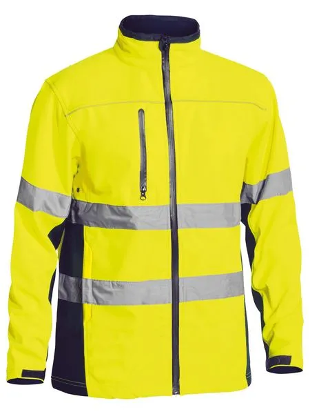 BISLEY BJ6059T SOFT SHELL JACKET WITH 3M REFLECTIVE TAPE