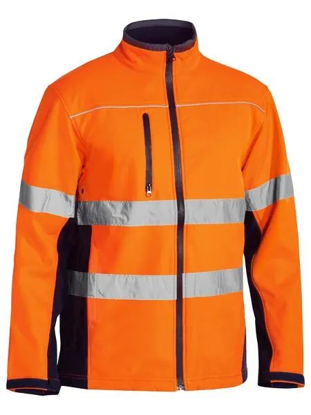 BISLEY BJ6059T SOFT SHELL JACKET WITH 3M REFLECTIVE TAPE