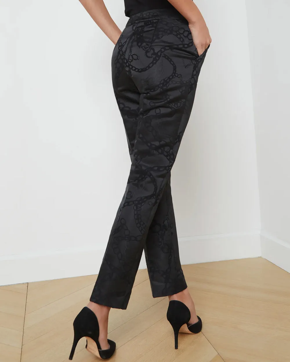 Black Grunge Chain Rebel Trouser