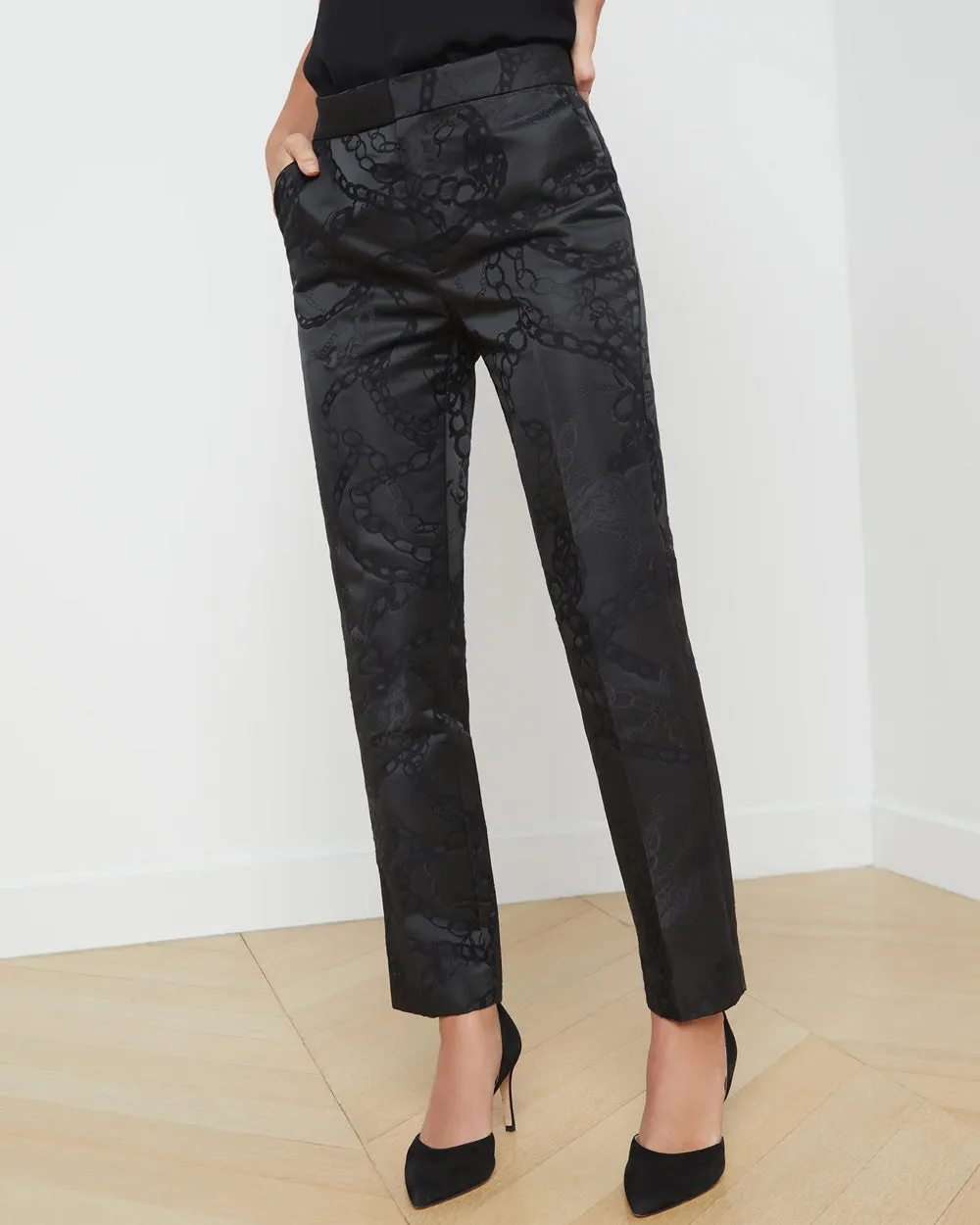 Black Grunge Chain Rebel Trouser