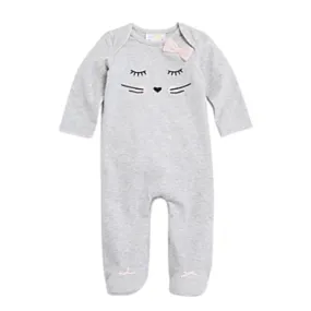 BLOOMIE'S - BABY -  Whiskers & Bows Footie Overall