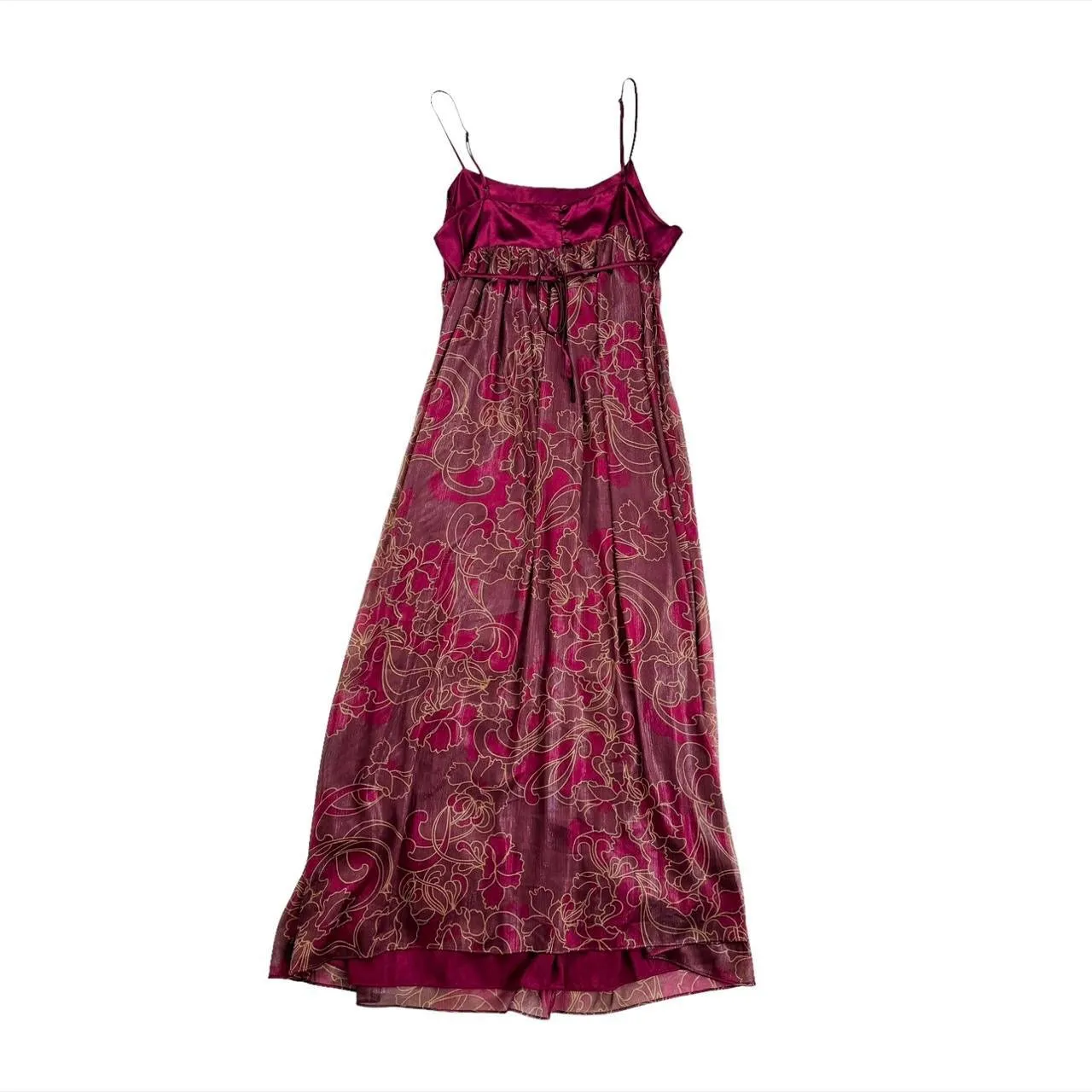 Burgundy Babydoll Maxi Slip (L)