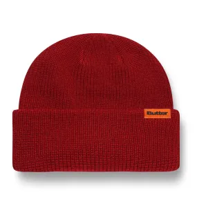 Butter Goods - Tall Wharfie Beanie Burgundy