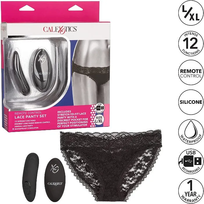 Calex Remote Control ''Lace Panty'' Vibe Set