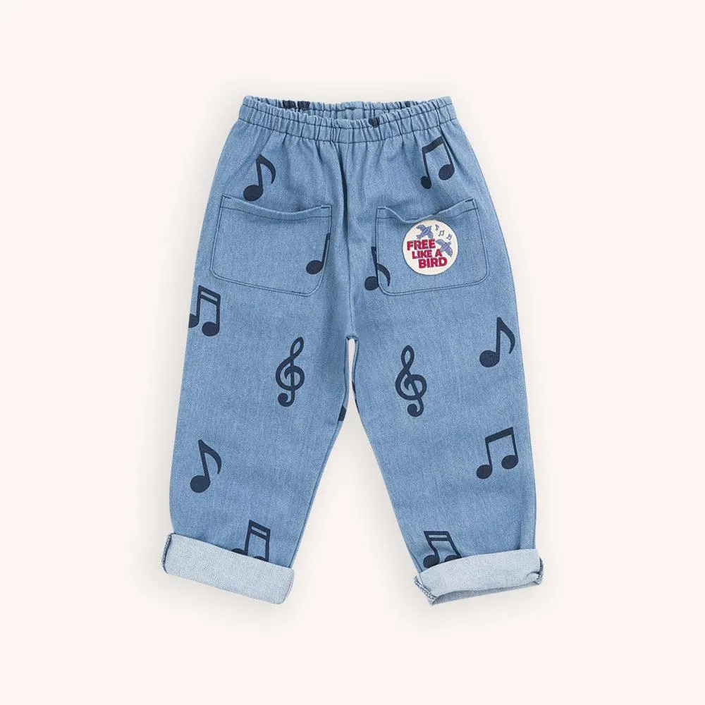 Carlijnq denim music - kids pants