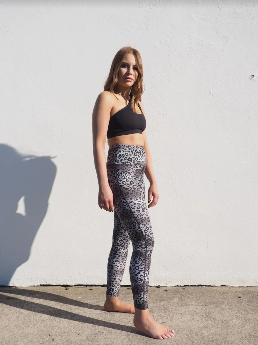 CELINE LEGGINGS // BLACK SNOW LEOPARD