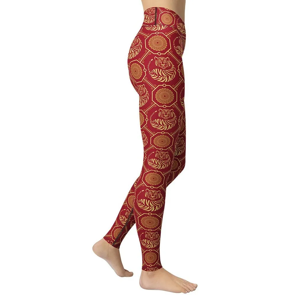 Chinese New Year Yoga Leggings