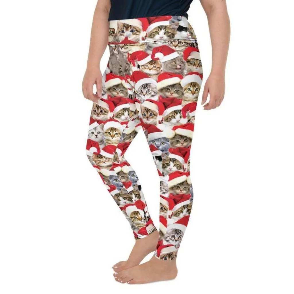 Christmas Cat Plus Size Leggings