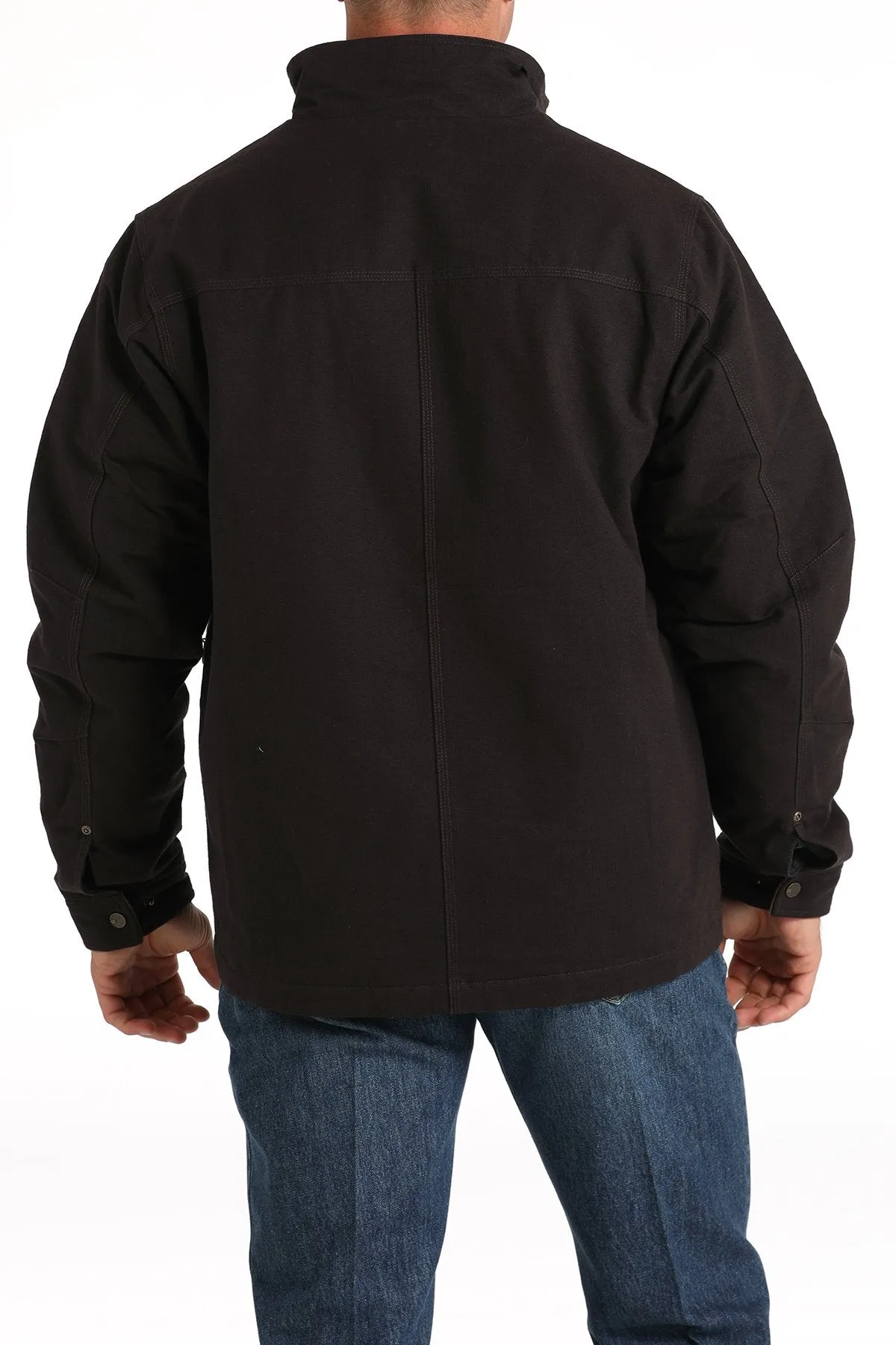 Cinch Men's Logo Concealed Carry Canvas Jacket in Brown