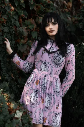 Clown Print Victorian Lace Dress