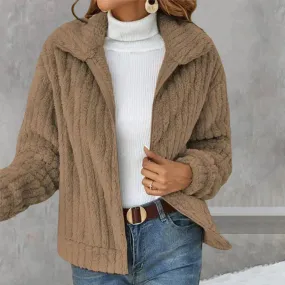 Cozy fleece jacket for women