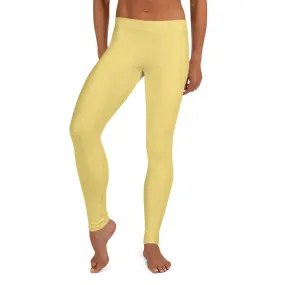 Daisy Yellow Low Waist Leggings