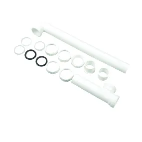 Danco 94008 End Outlet Waste Drain Pipe, 1-1/2 in, Slip, Plastic, White