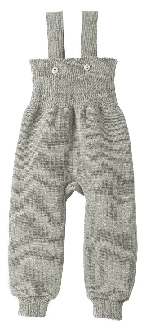 Disana Baby/Toddler Pants with Straps, Knitted Merino