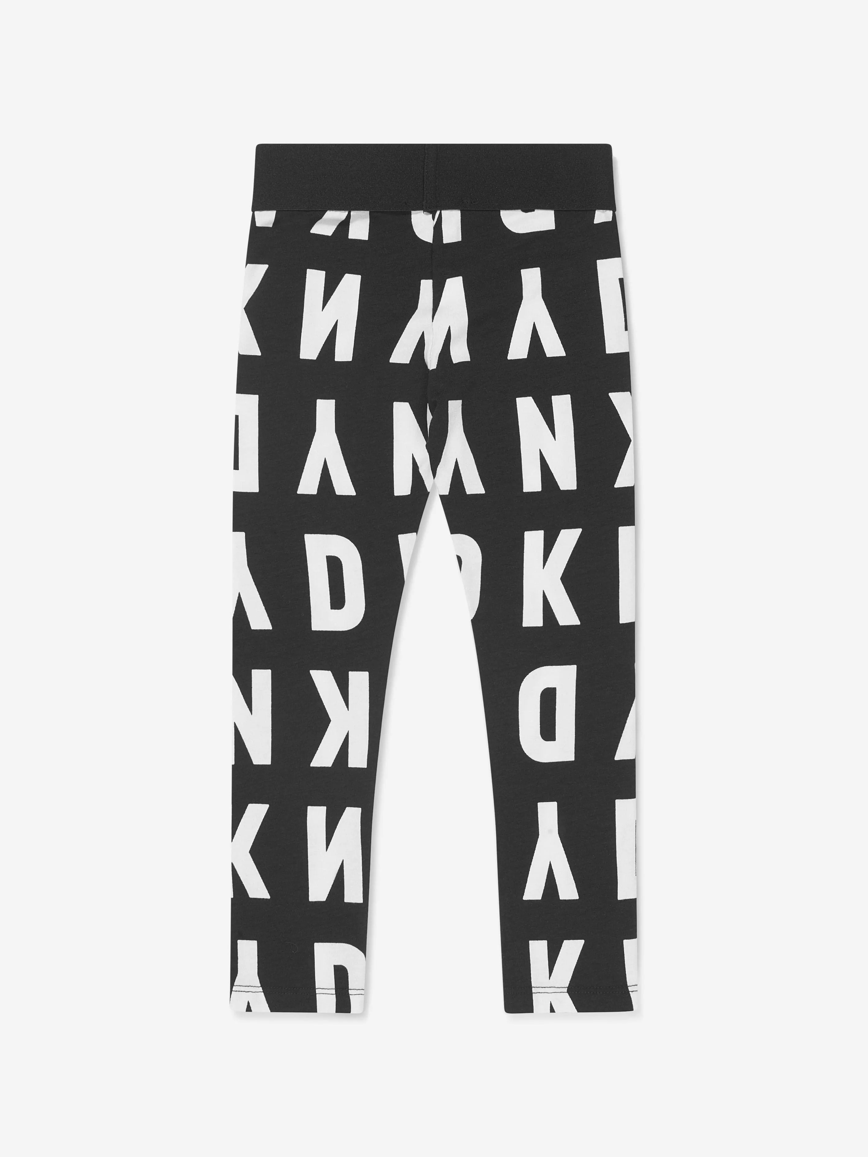 DKNY Girls All Over Logo Print Leggings