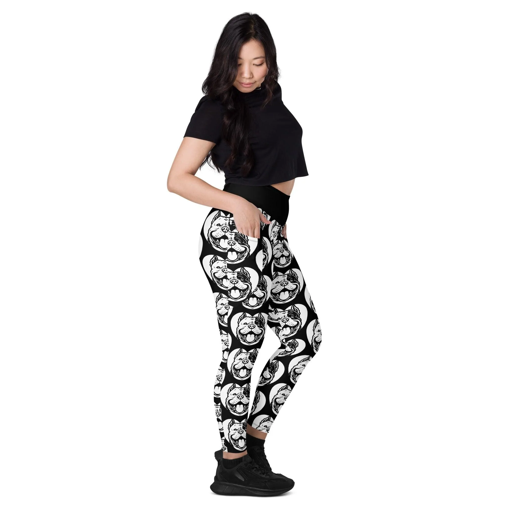 DOG BREED LEGGINGS with pockets - AMERICAN BULLY EXTREME - HERTTAHOUND