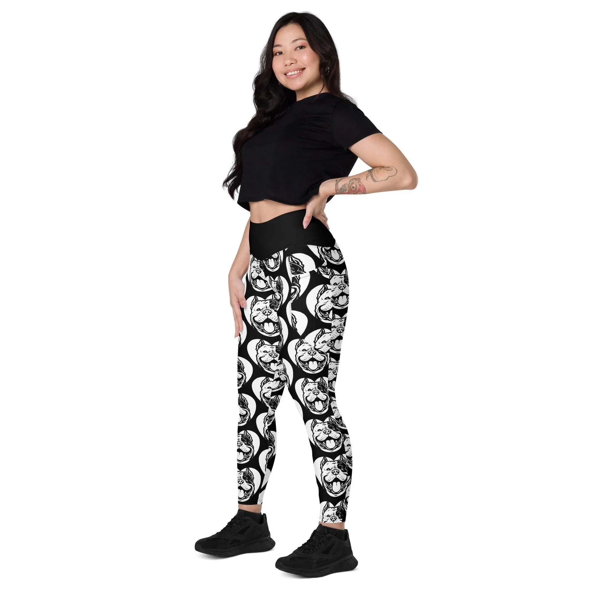 DOG BREED LEGGINGS with pockets - AMERICAN BULLY EXTREME - HERTTAHOUND