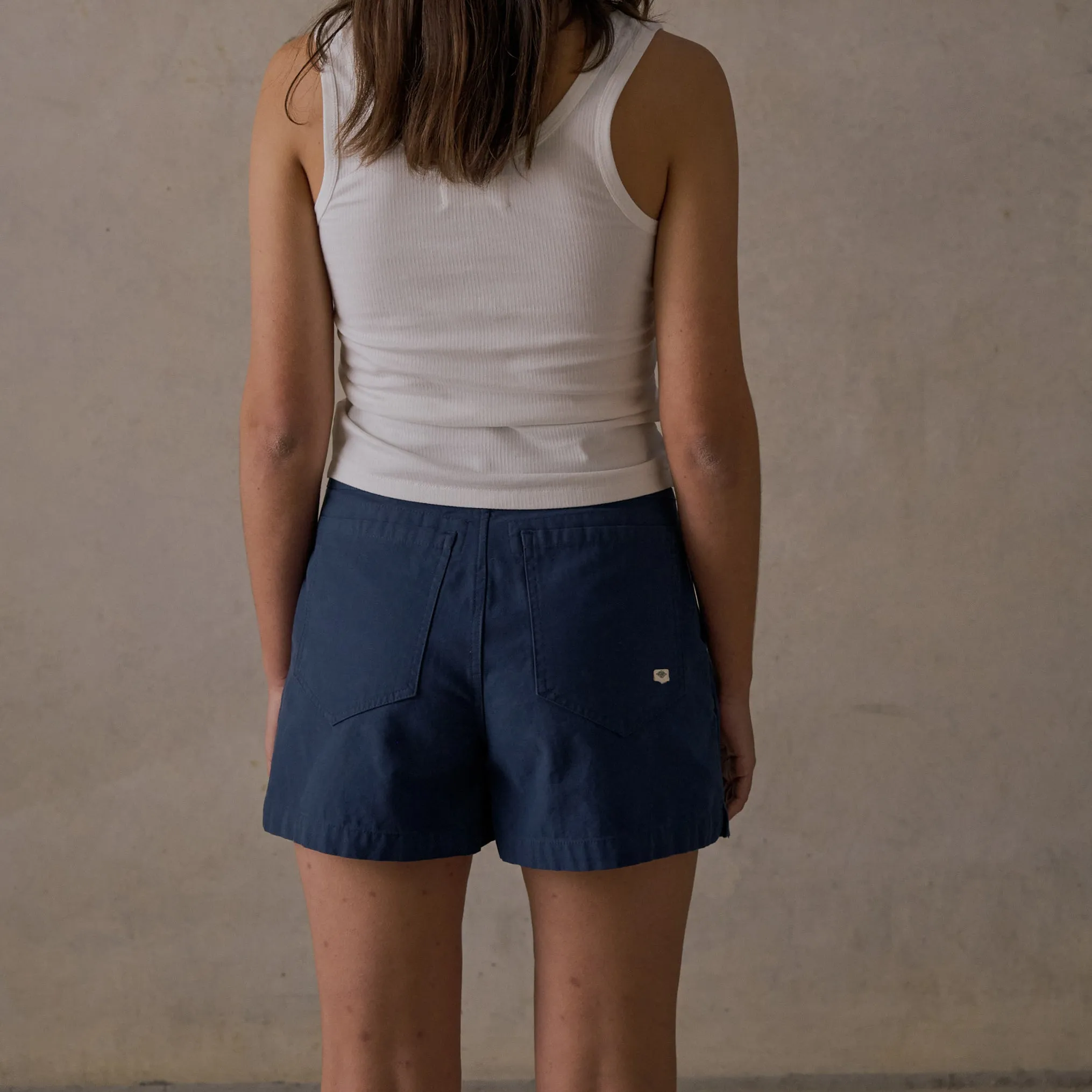 Double Pleated Twill Shorts