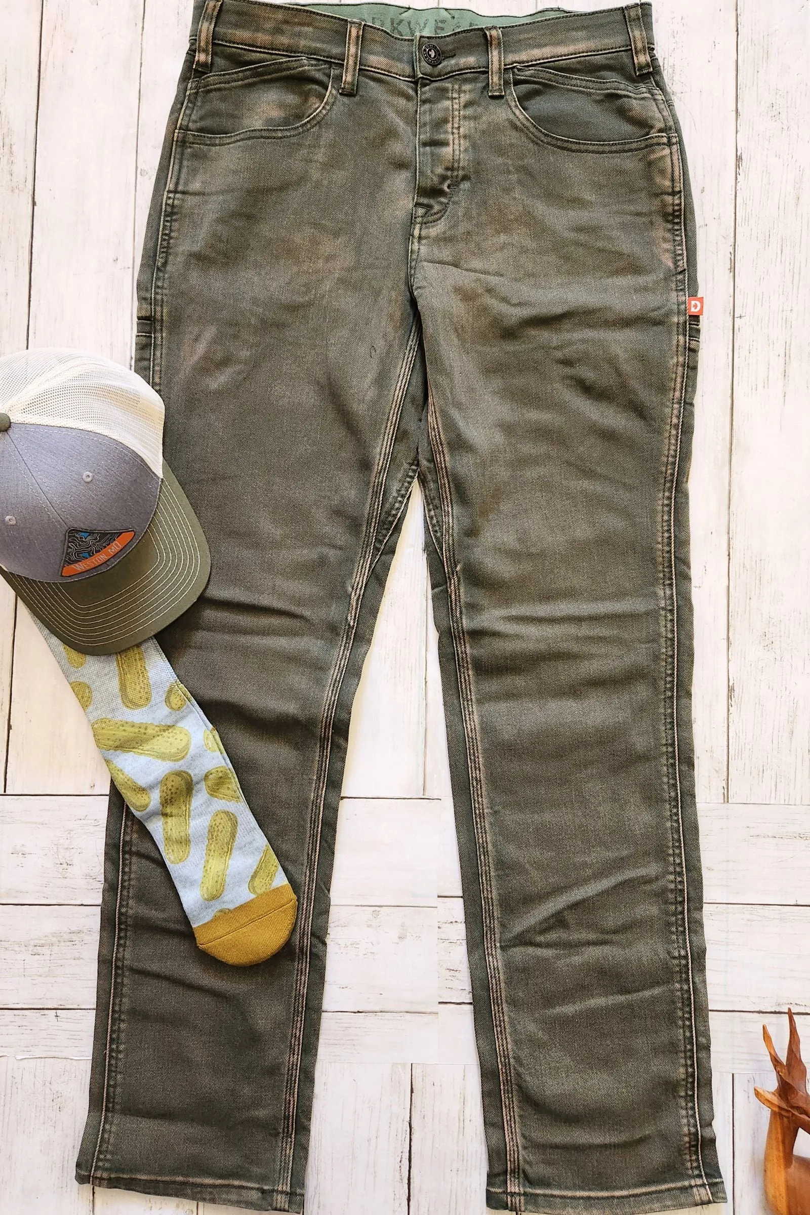 Dovetail Shop Pant Olive Green