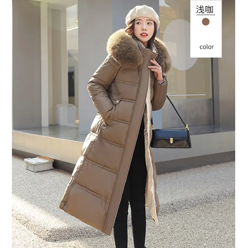 Down Fur Puffer Coat