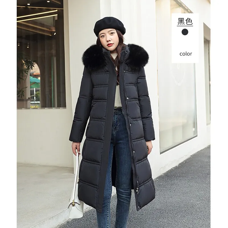 Down Fur Puffer Coat