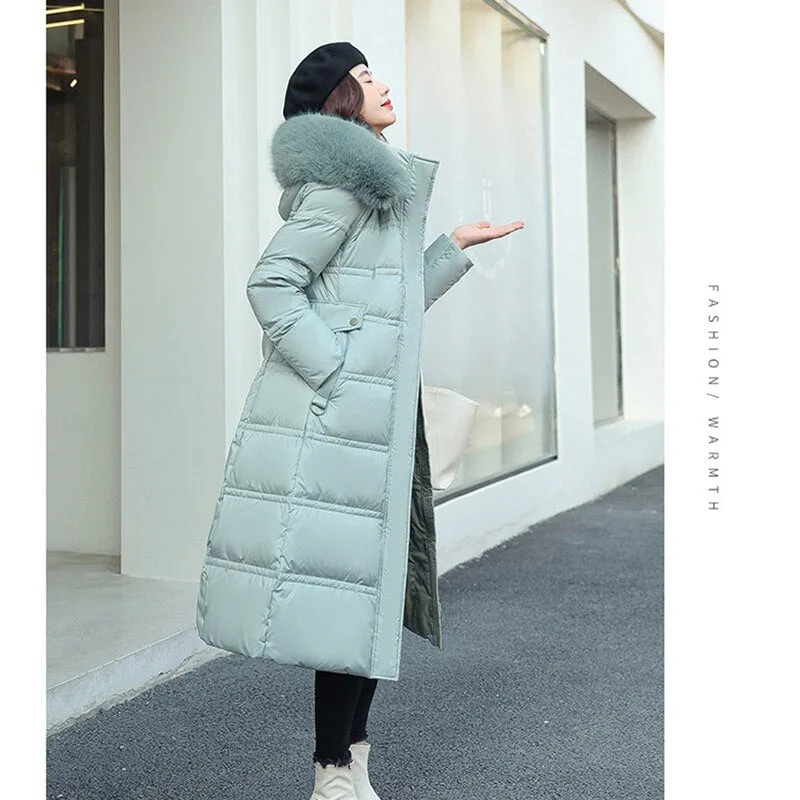 Down Fur Puffer Coat