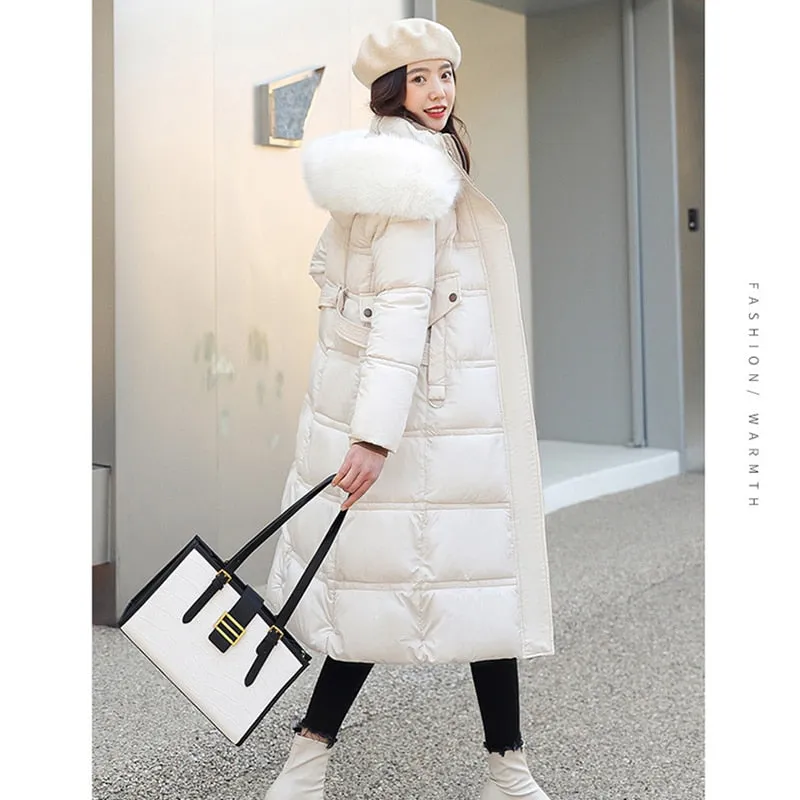 Down Fur Puffer Coat