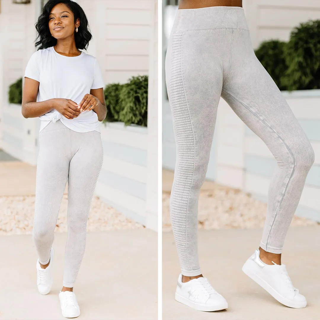 Down The Way Cool Gray Leggings