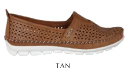 Dragonfly Women's Unwind Slip Ons- Tan