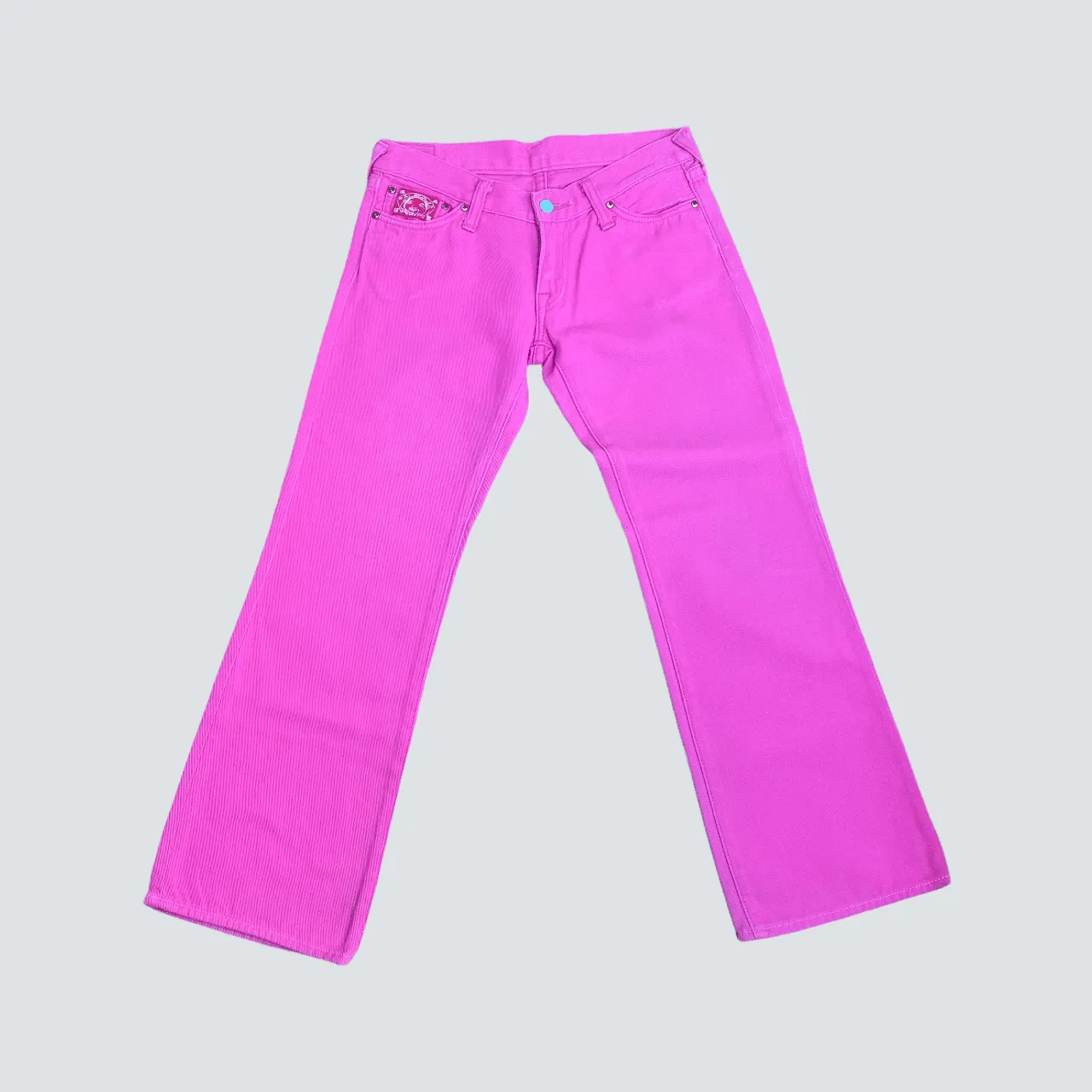 EVISU Jeans donna Pink straight pants (28)