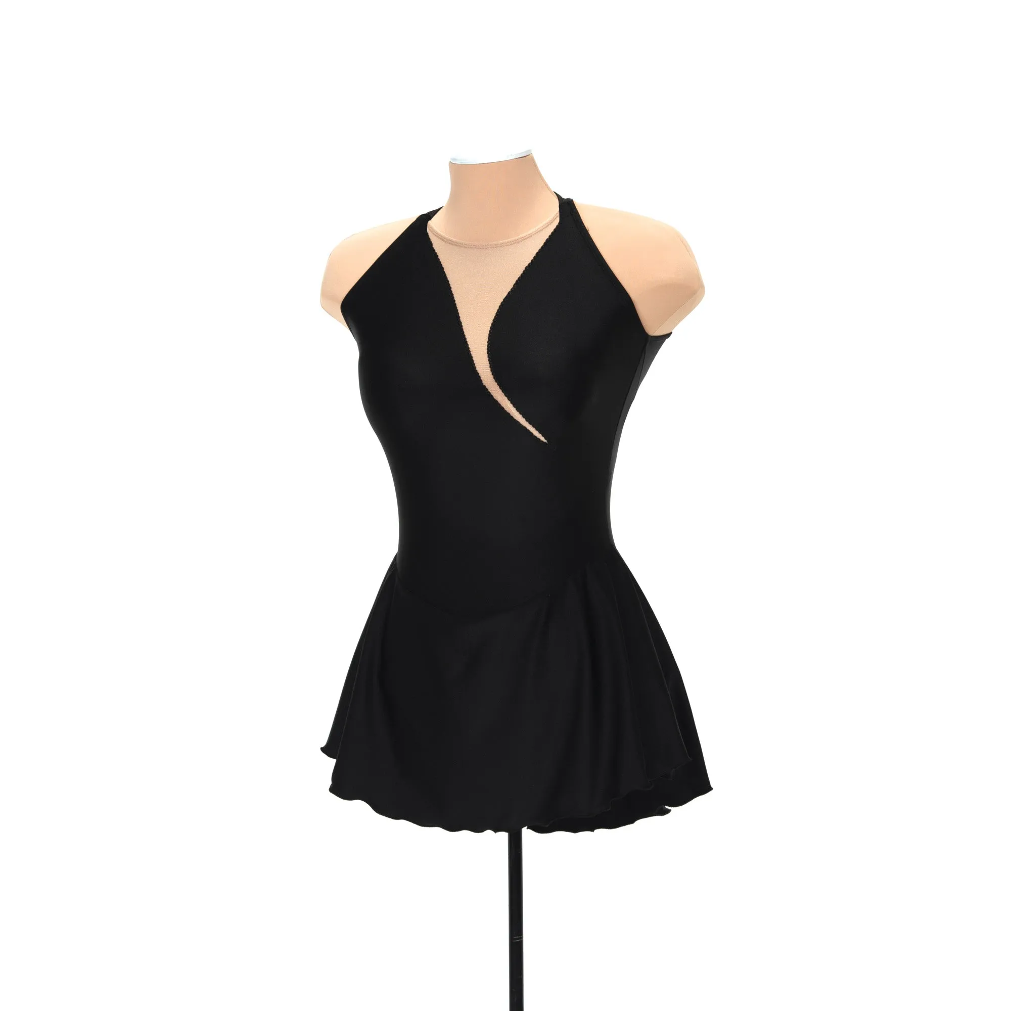 F22006P Competition Figure Skating Tapered Cut Dress PLAIN