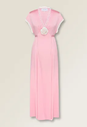 Genus Rosa Satin Dress