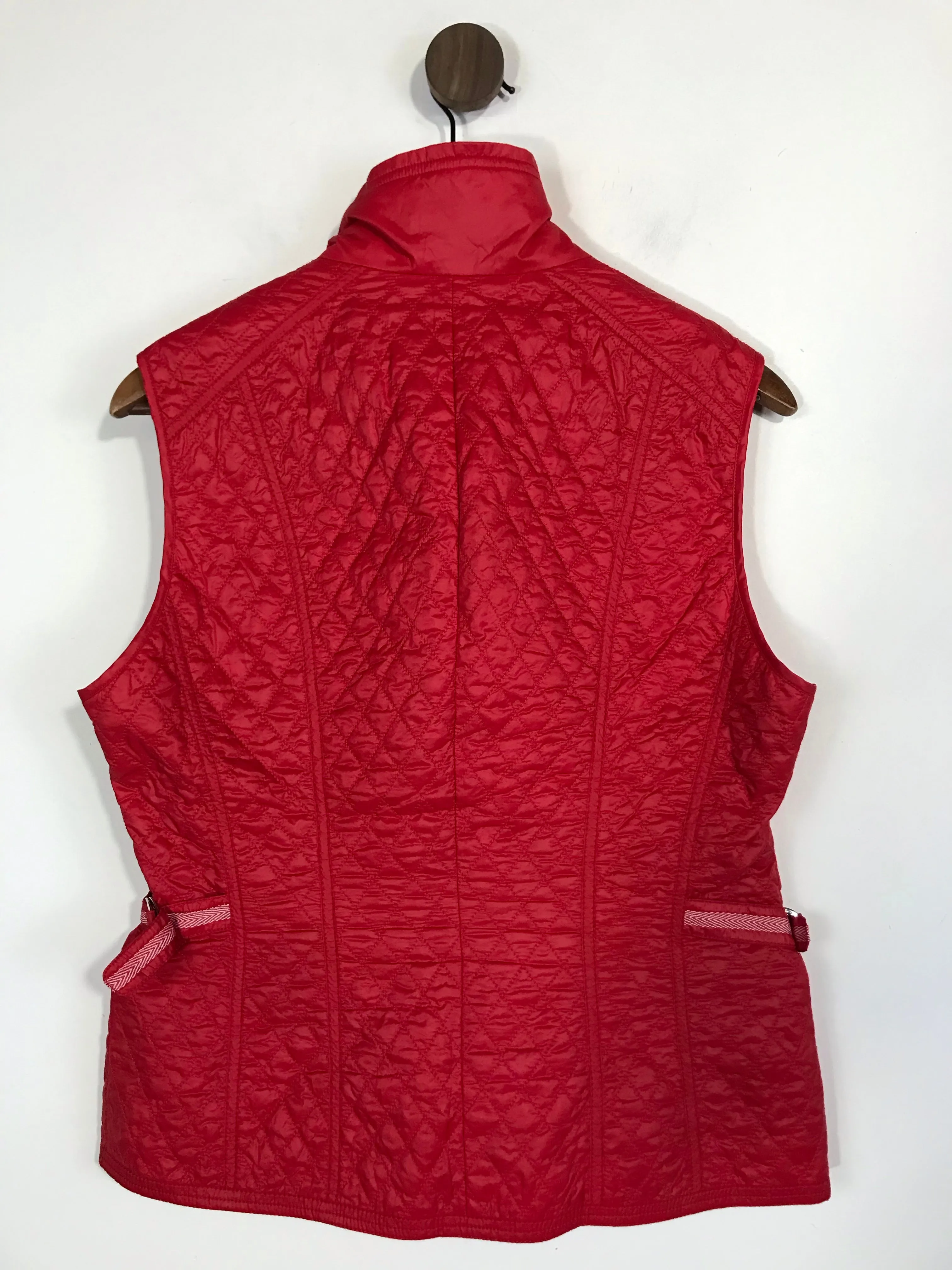 Gerry Weber Women's Quilted Gilet Jacket | UK12 | Red